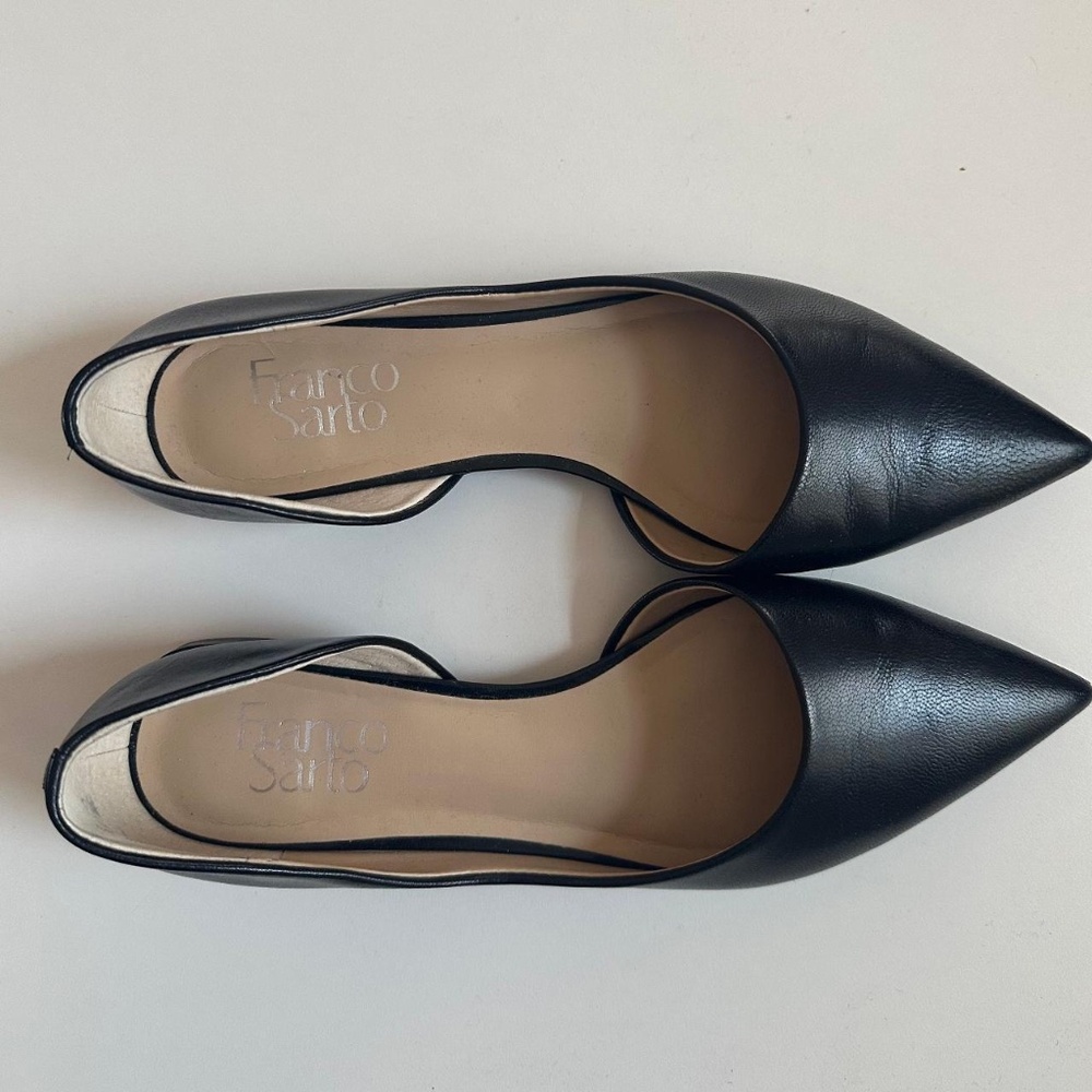 Franco Sarto Neiman d'Orsay Ballet Flats Size 6.5 23.3 cm.